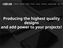 Tablet Screenshot of ozicabdesign.com